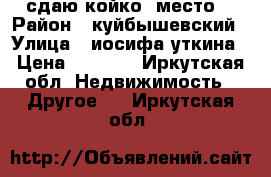 сдаю койко- место. › Район ­ куйбышевский › Улица ­ иосифа-уткина › Цена ­ 3 500 - Иркутская обл. Недвижимость » Другое   . Иркутская обл.